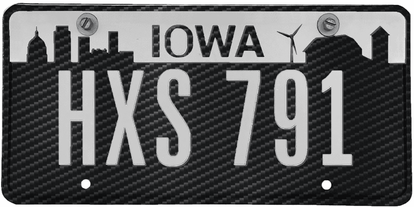 Iowa License Plate Wrap Kit