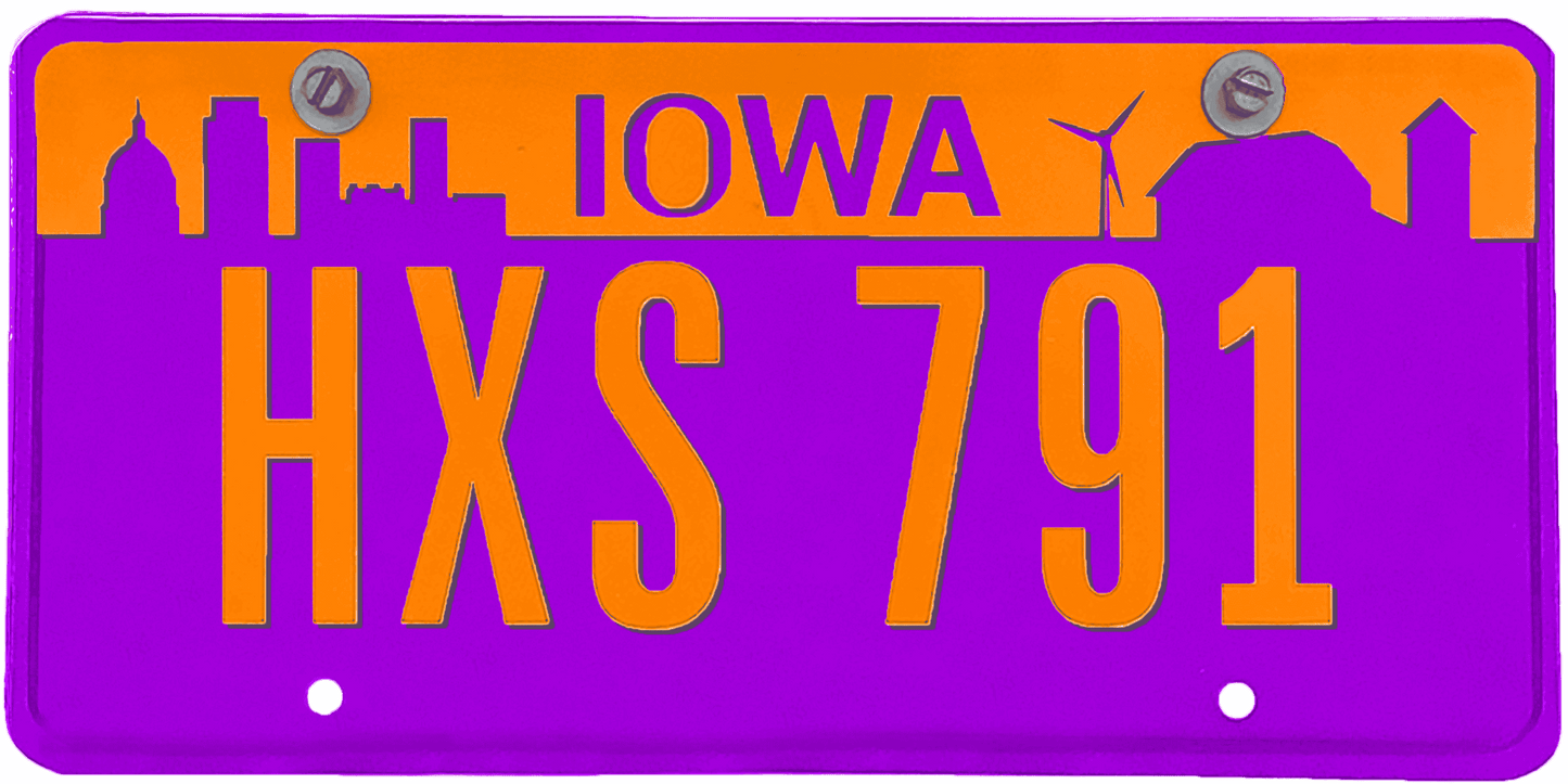 Iowa License Plate Wrap Kit