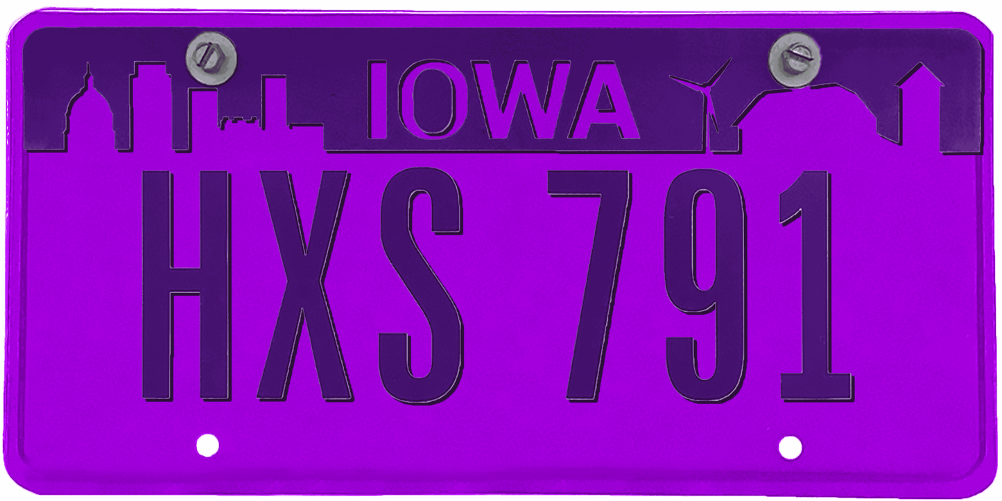 Iowa License Plate Wrap Kit