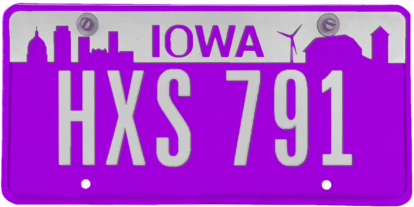 Iowa License Plate Wrap Kit