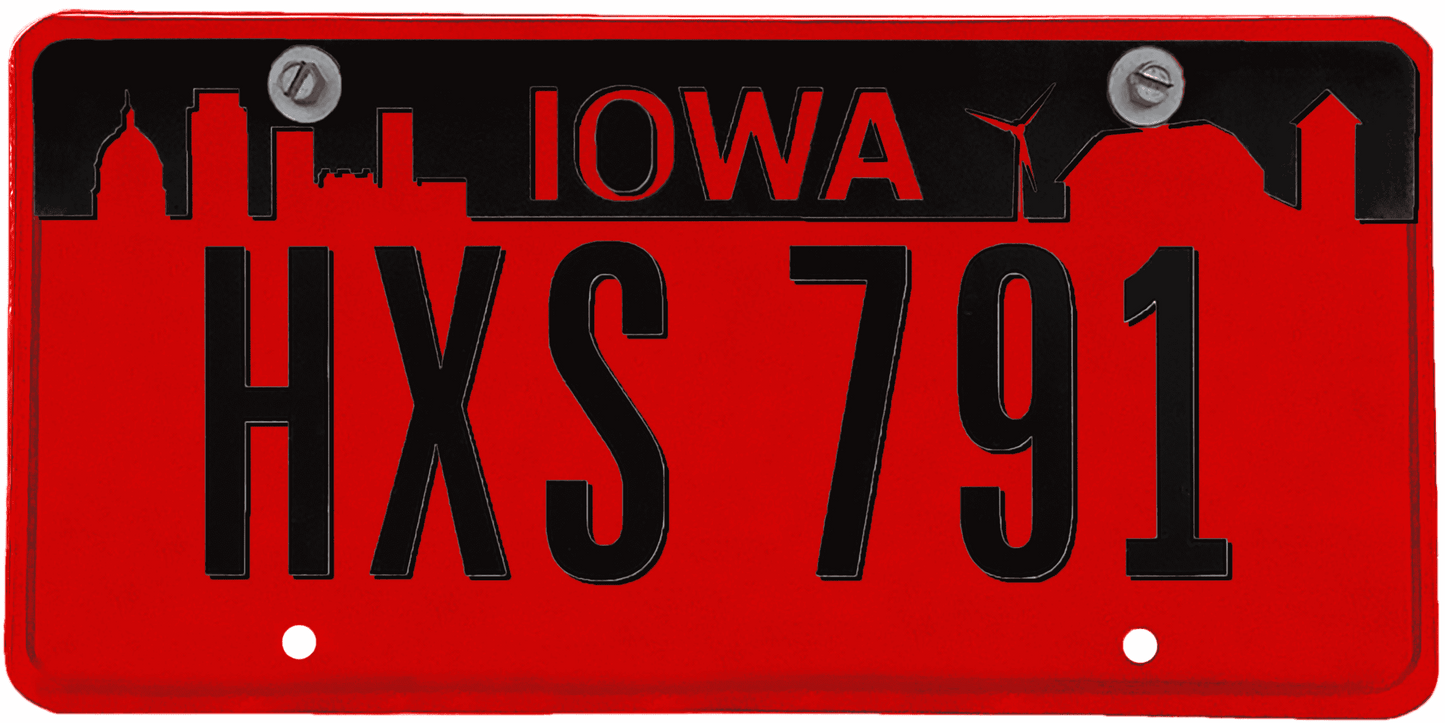 Iowa License Plate Wrap Kit