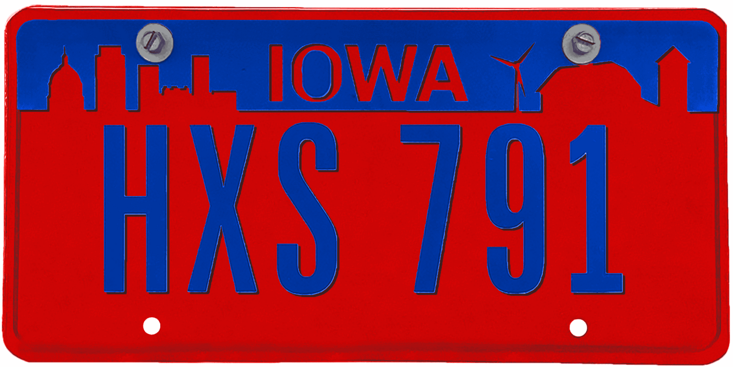 Iowa License Plate Wrap Kit