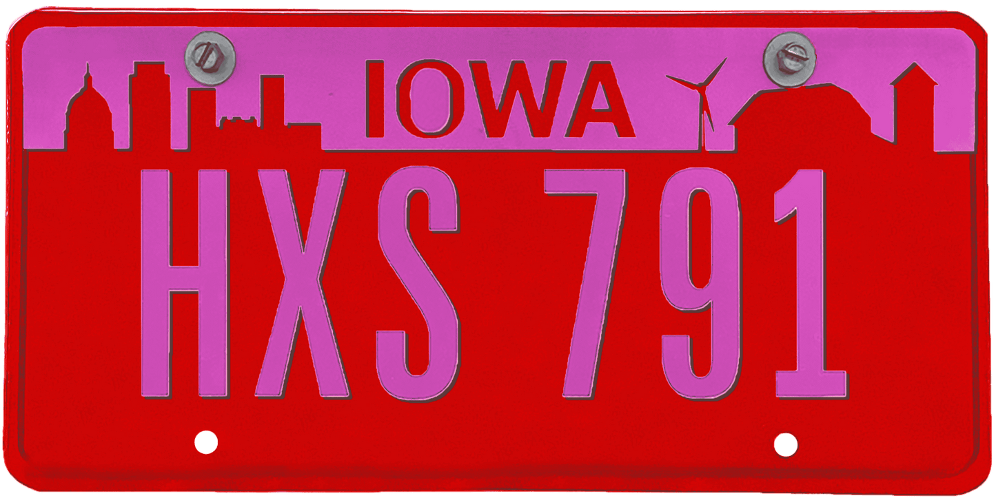 Iowa License Plate Wrap Kit