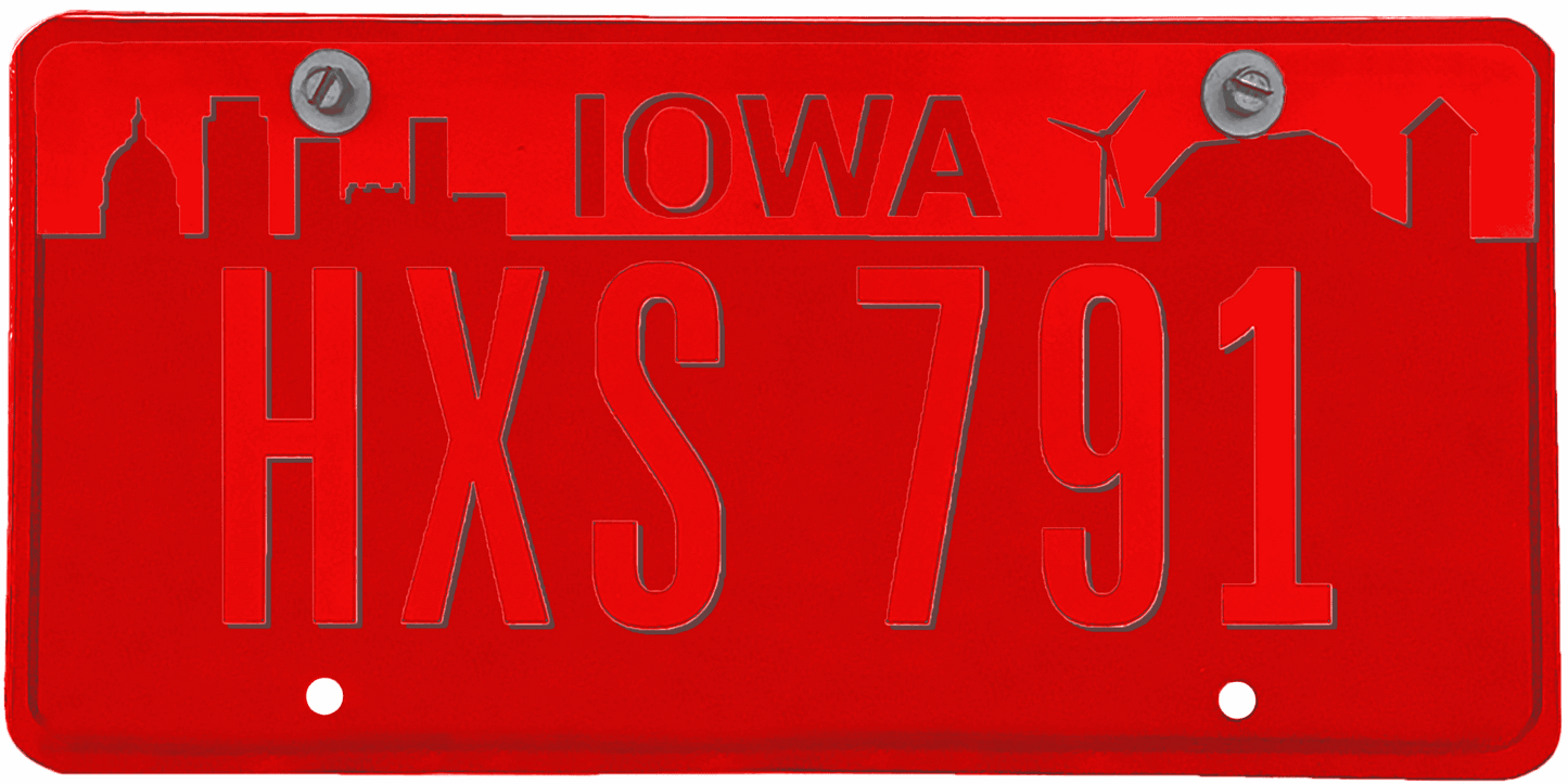 Iowa License Plate Wrap Kit