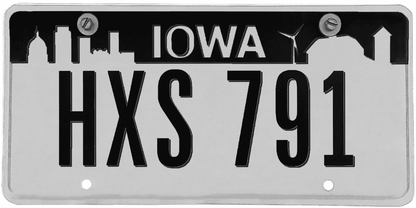 Iowa License Plate Wrap Kit