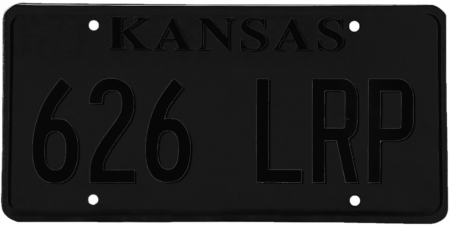 Kansas License Plate Wrap Kit