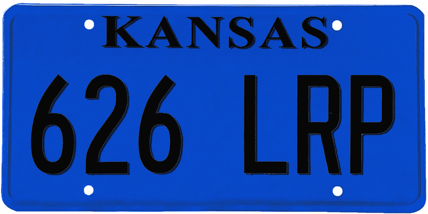 Kansas License Plate Wrap Kit