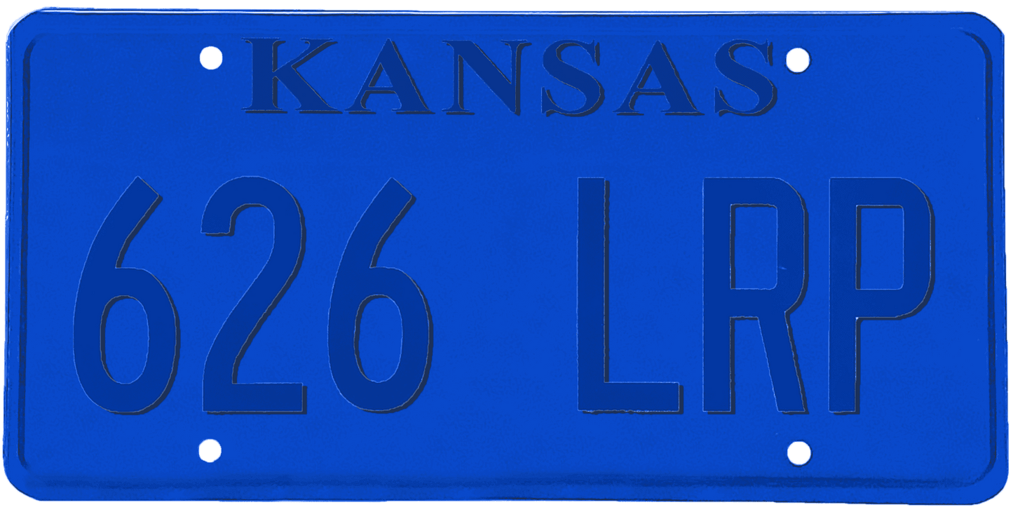 Kansas License Plate Wrap Kit