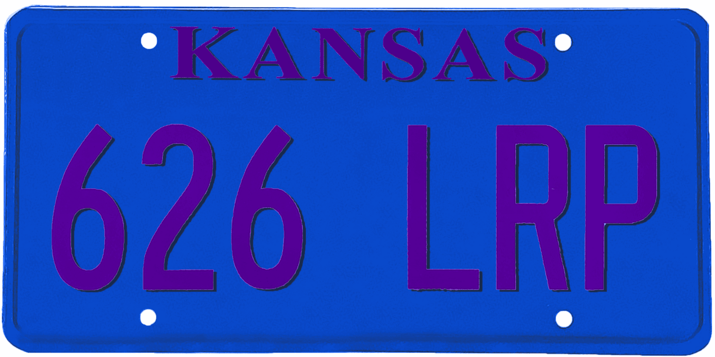 Kansas License Plate Wrap Kit