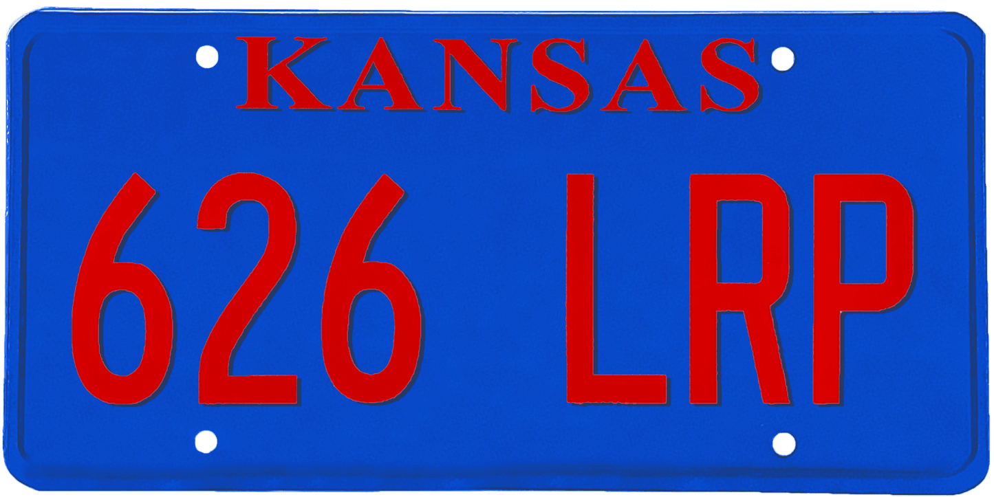 Kansas License Plate Wrap Kit