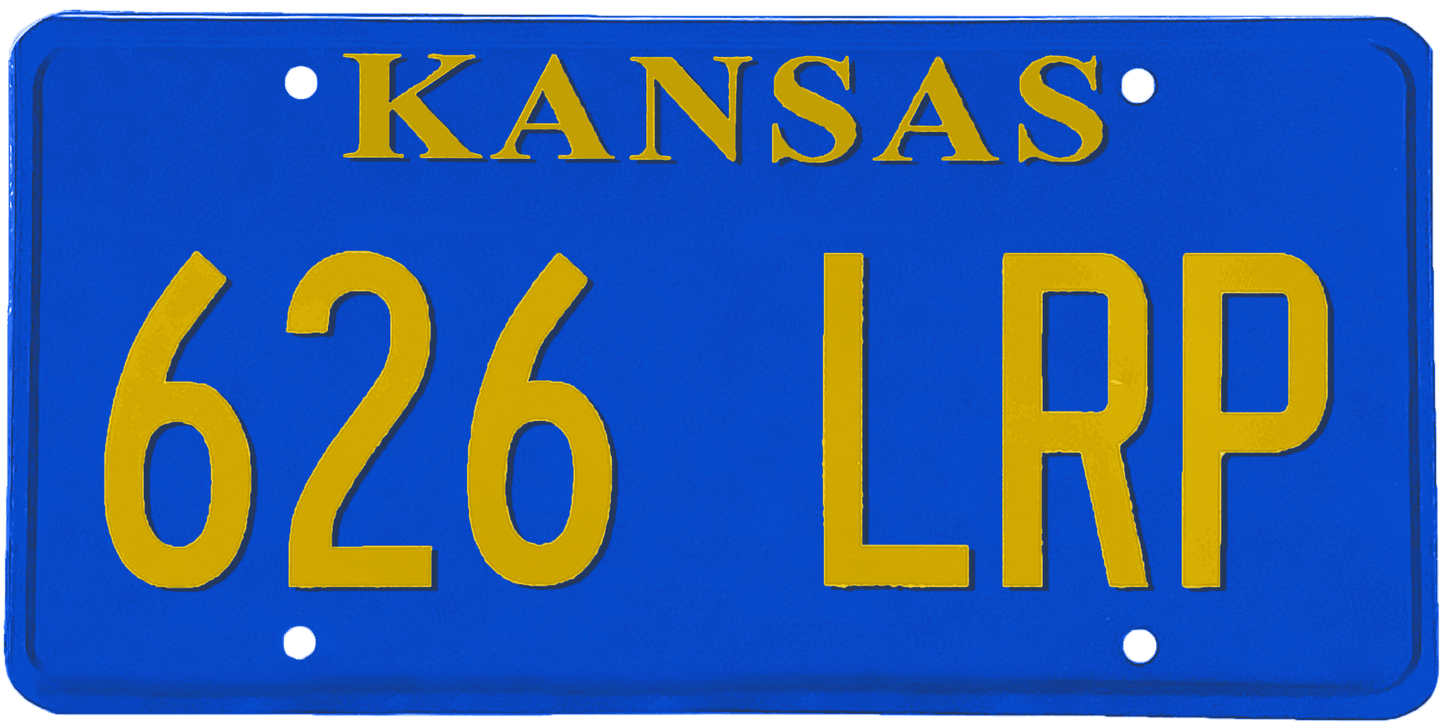 Kansas License Plate Wrap Kit