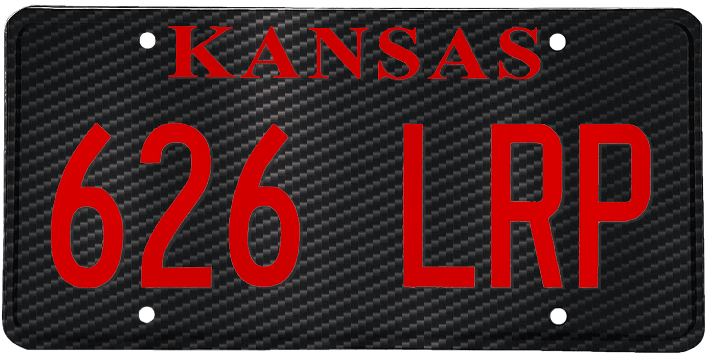 Kansas License Plate Wrap Kit