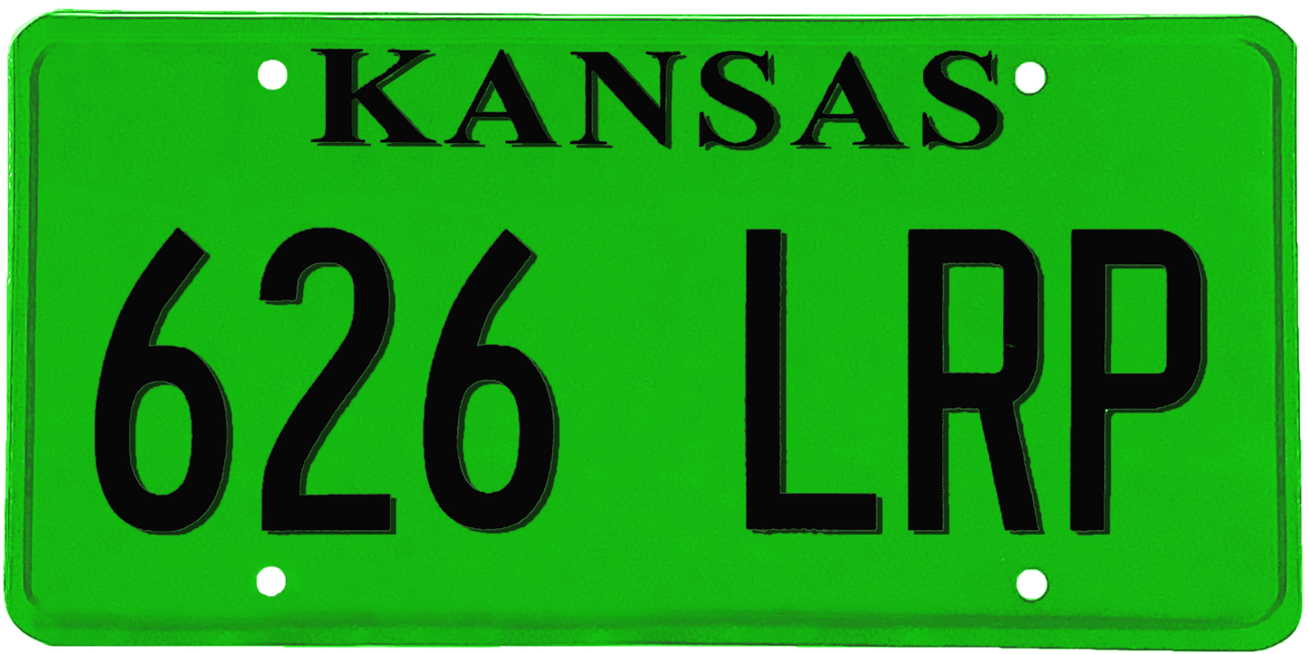 Kansas License Plate Wrap Kit