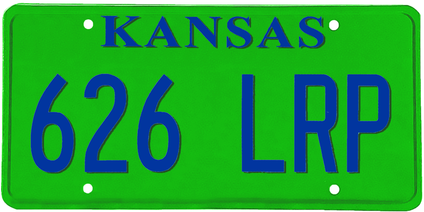 Kansas License Plate Wrap Kit