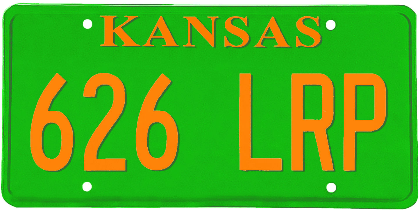 Kansas License Plate Wrap Kit