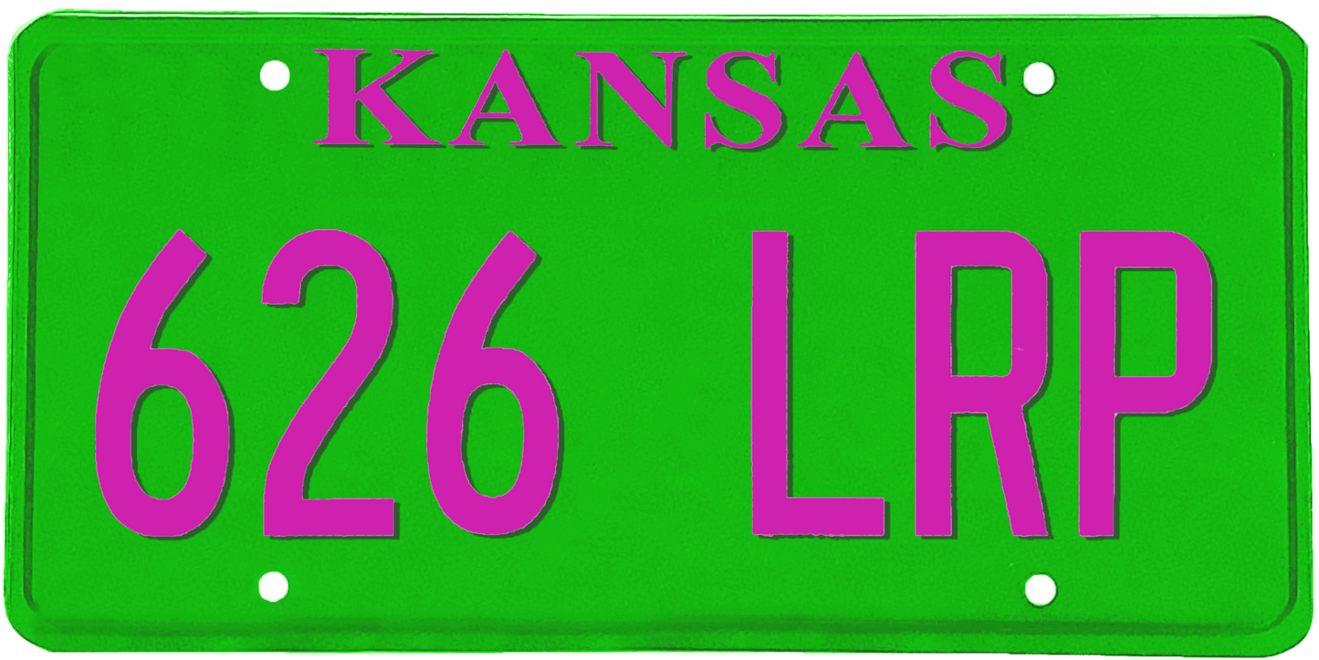 Kansas License Plate Wrap Kit