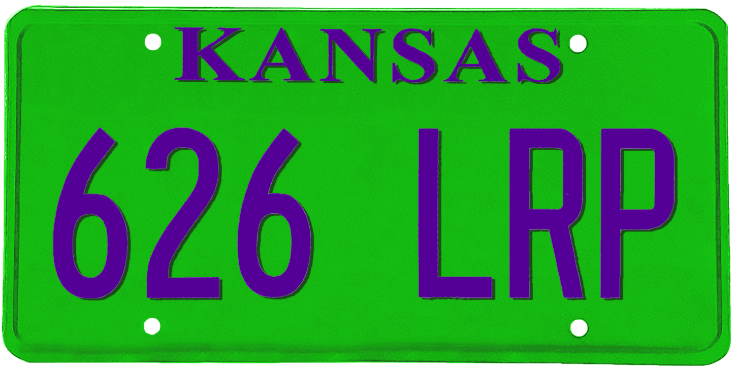 Kansas License Plate Wrap Kit