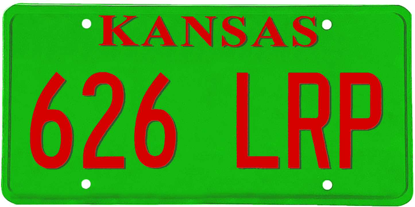 Kansas License Plate Wrap Kit