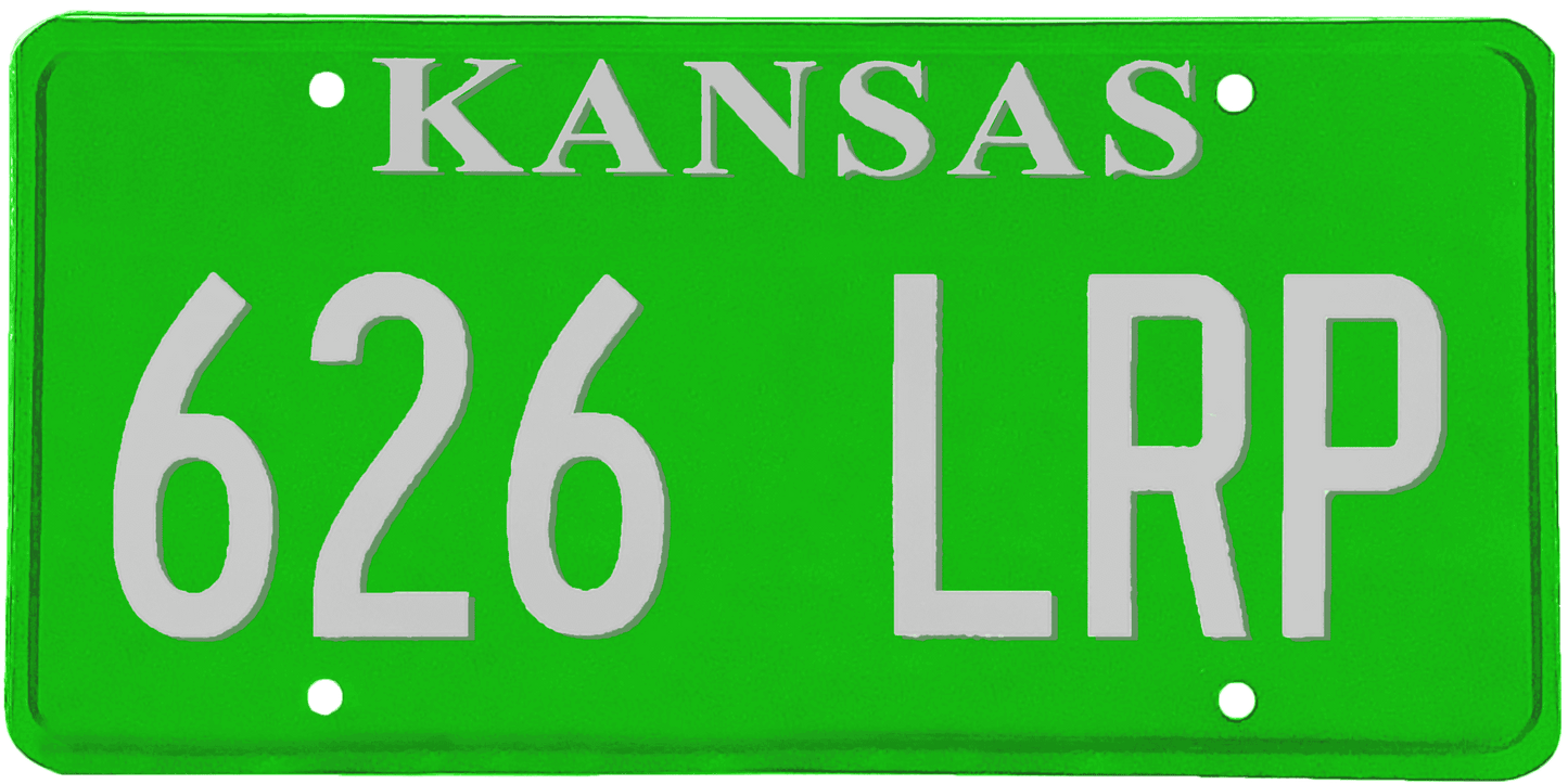 Kansas License Plate Wrap Kit