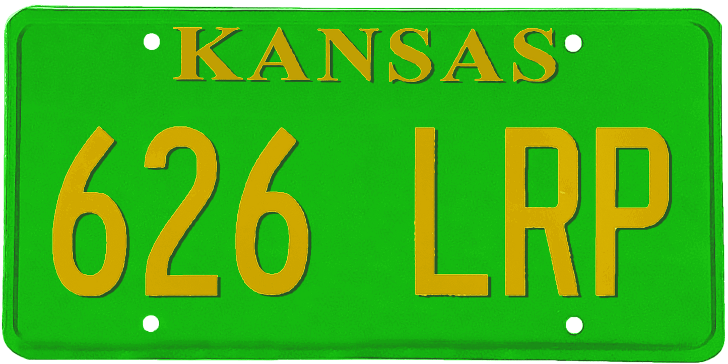 Kansas License Plate Wrap Kit