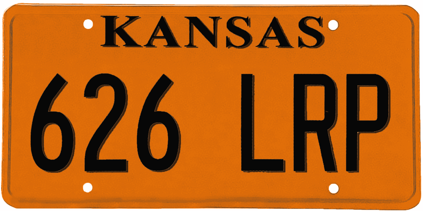 Kansas License Plate Wrap Kit