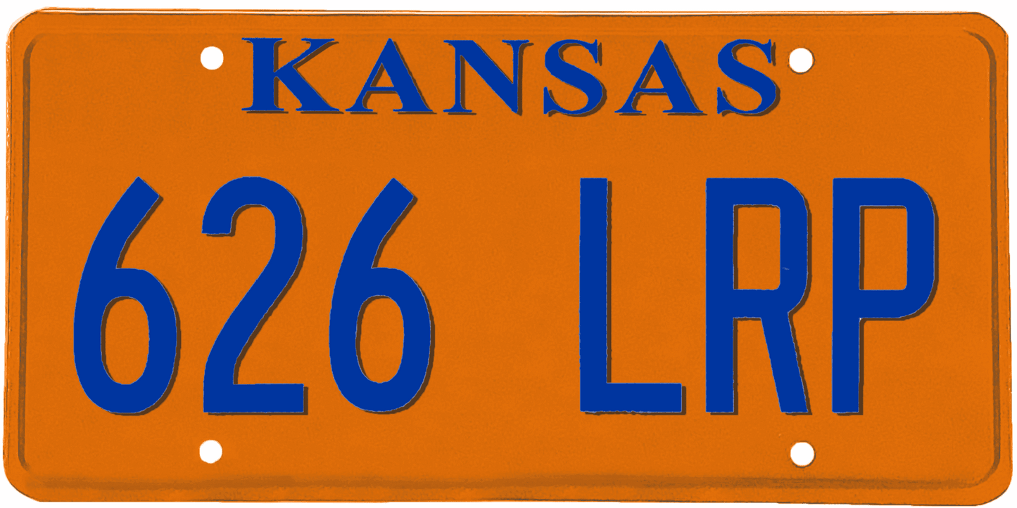 Kansas License Plate Wrap Kit