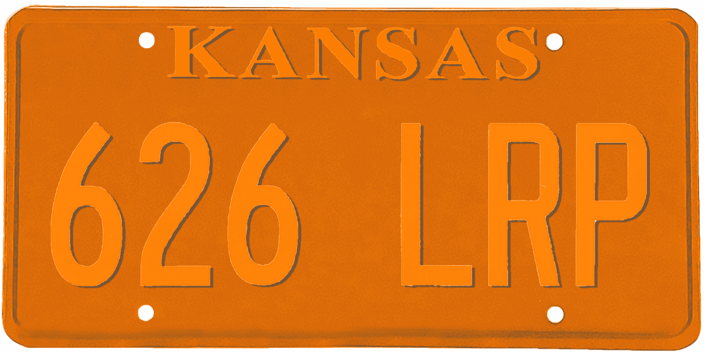 Kansas License Plate Wrap Kit