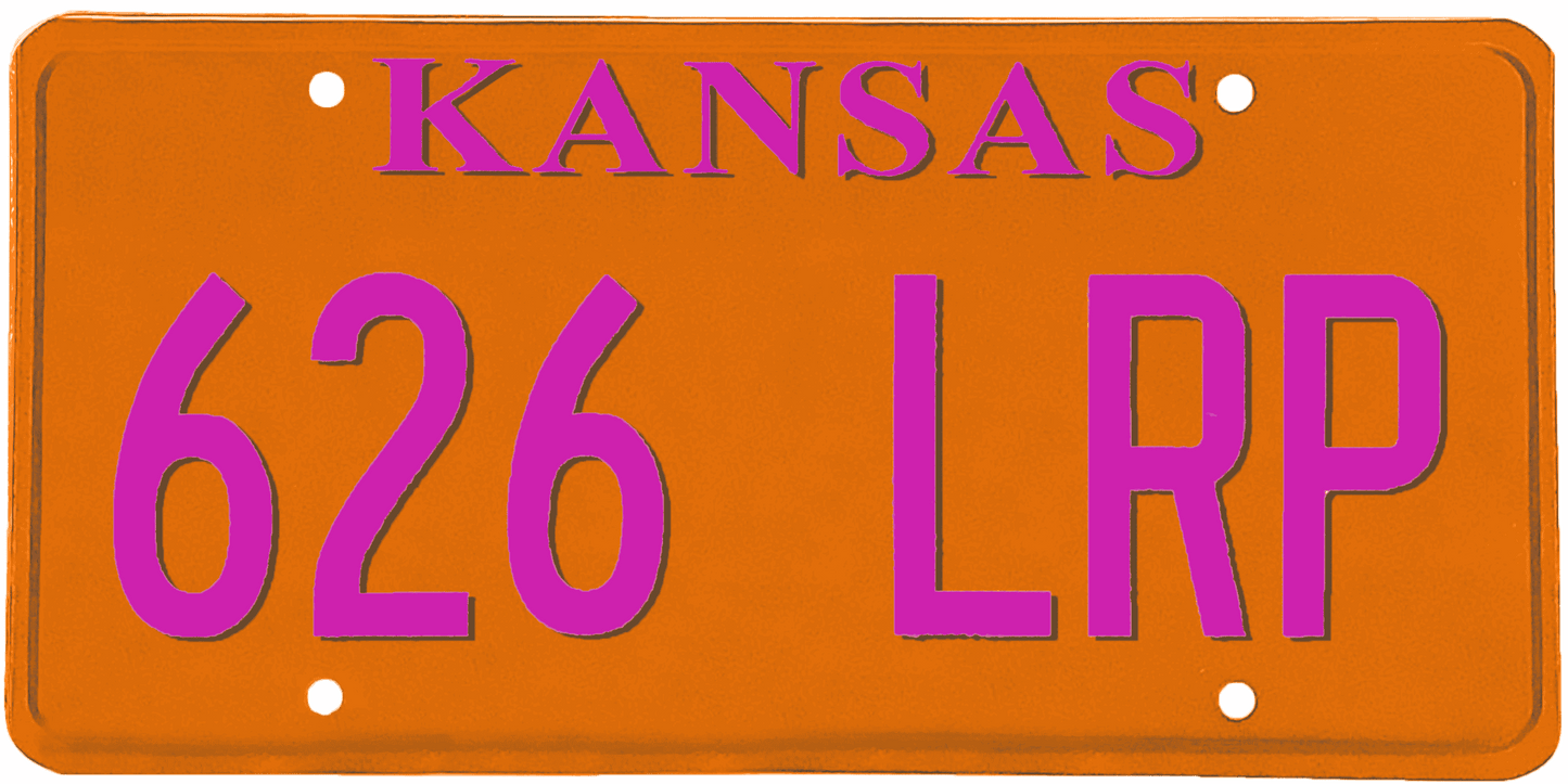 Kansas License Plate Wrap Kit