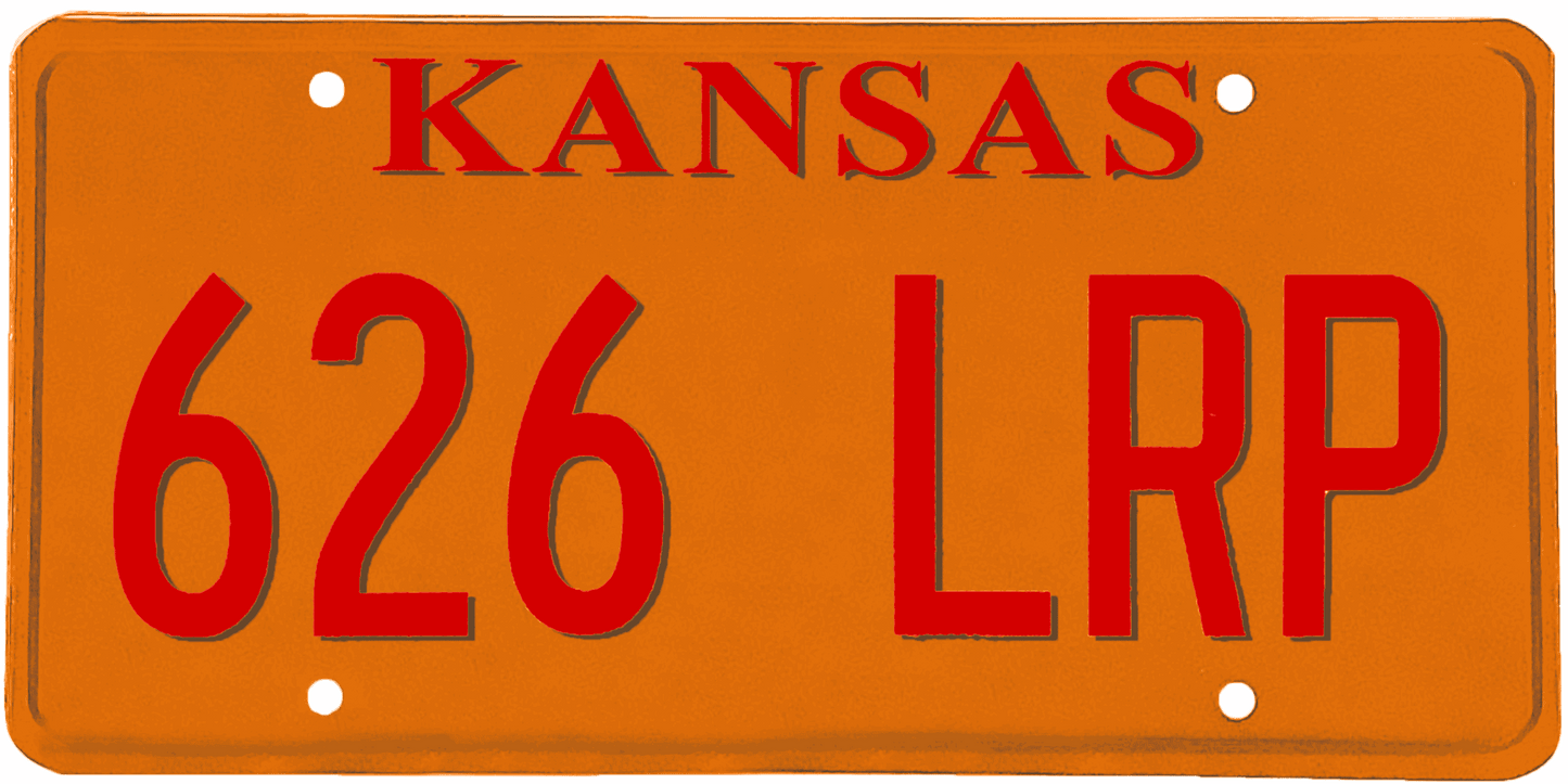 Kansas License Plate Wrap Kit