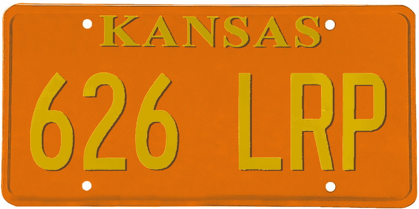 Kansas License Plate Wrap Kit