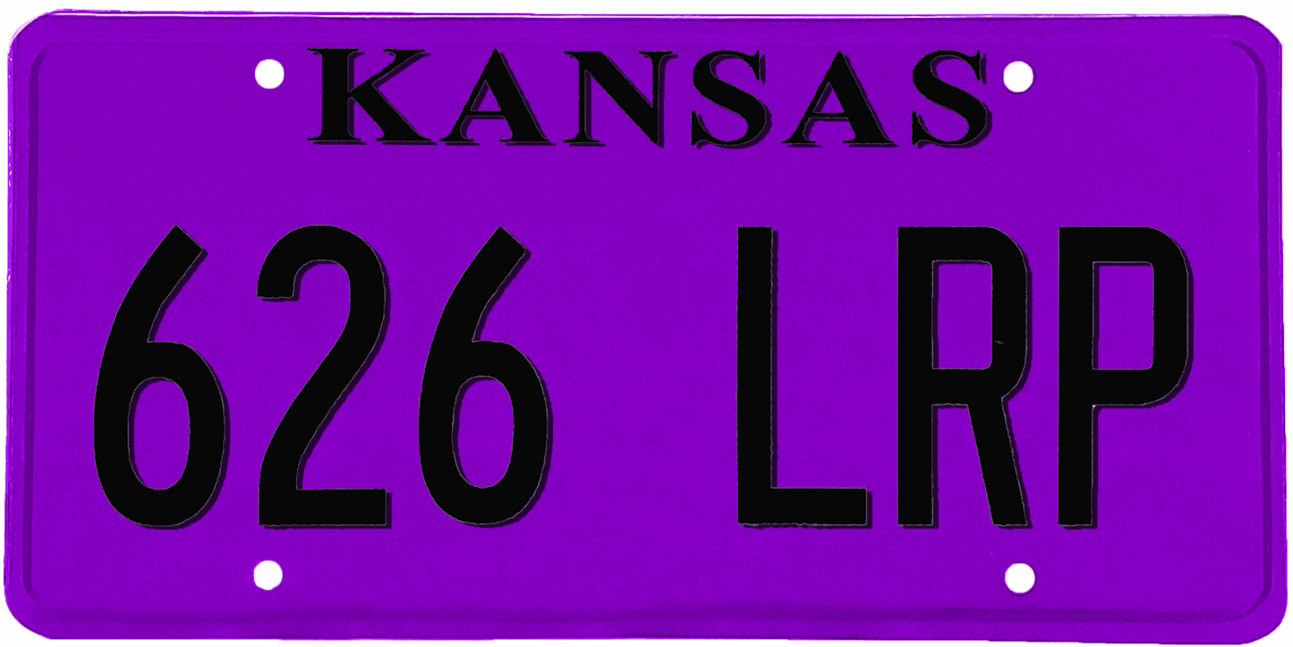 Kansas License Plate Wrap Kit