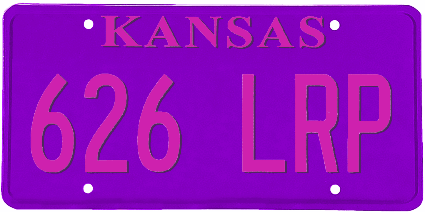 Kansas License Plate Wrap Kit