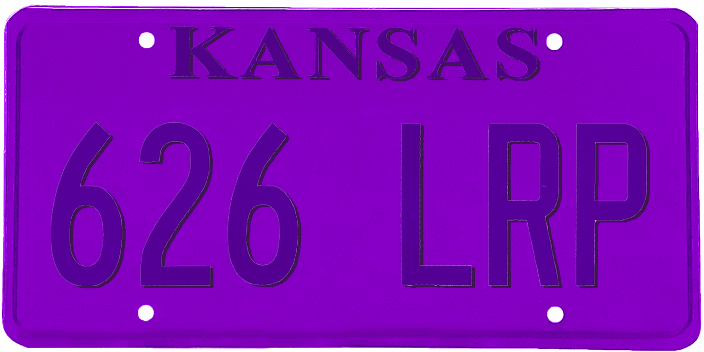 Kansas License Plate Wrap Kit