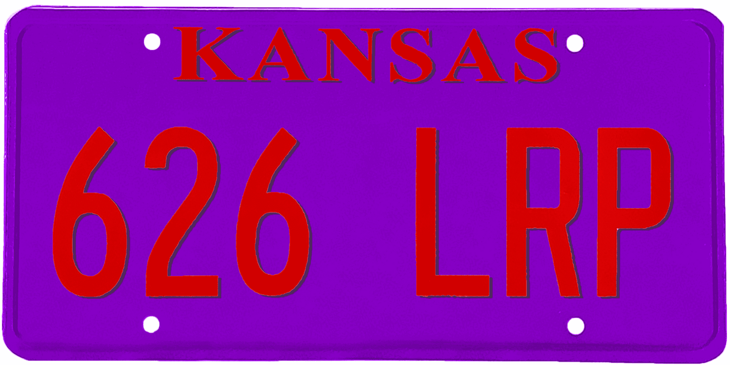 Kansas License Plate Wrap Kit