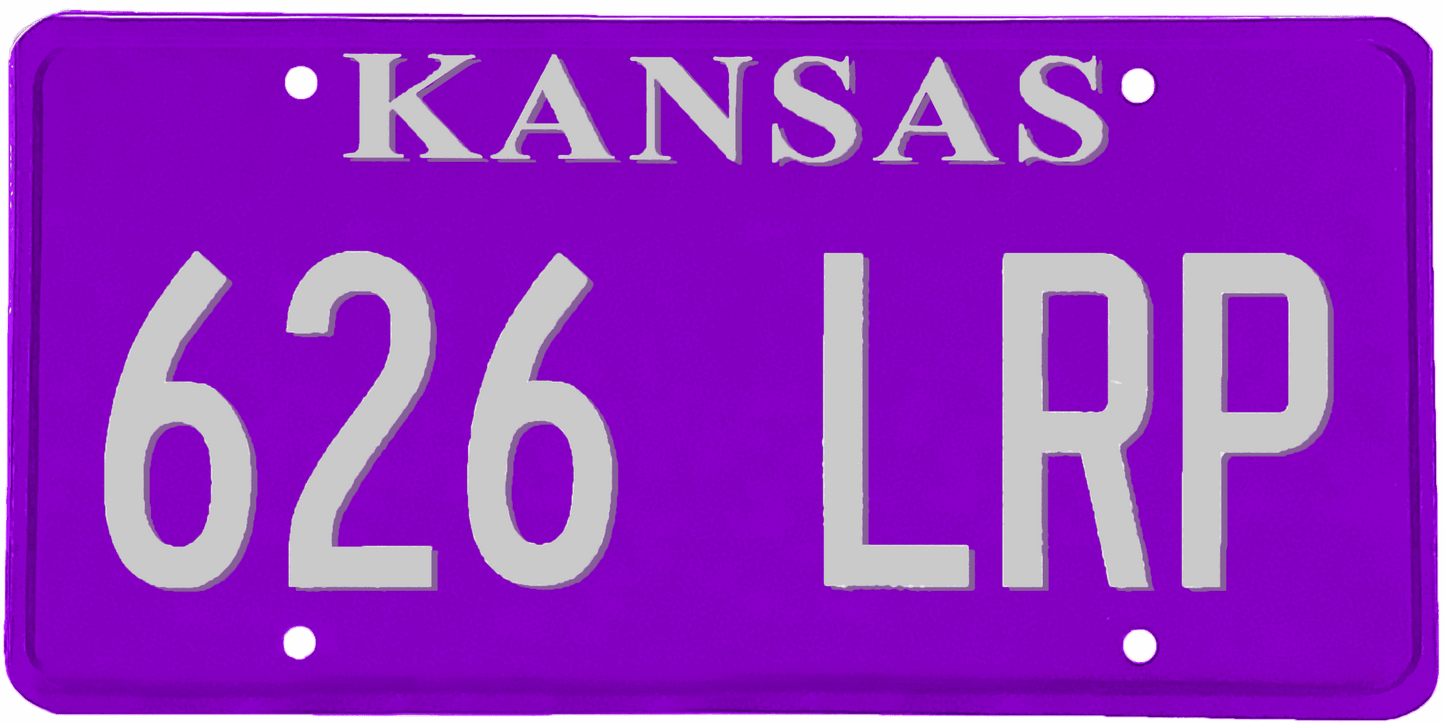 Kansas License Plate Wrap Kit