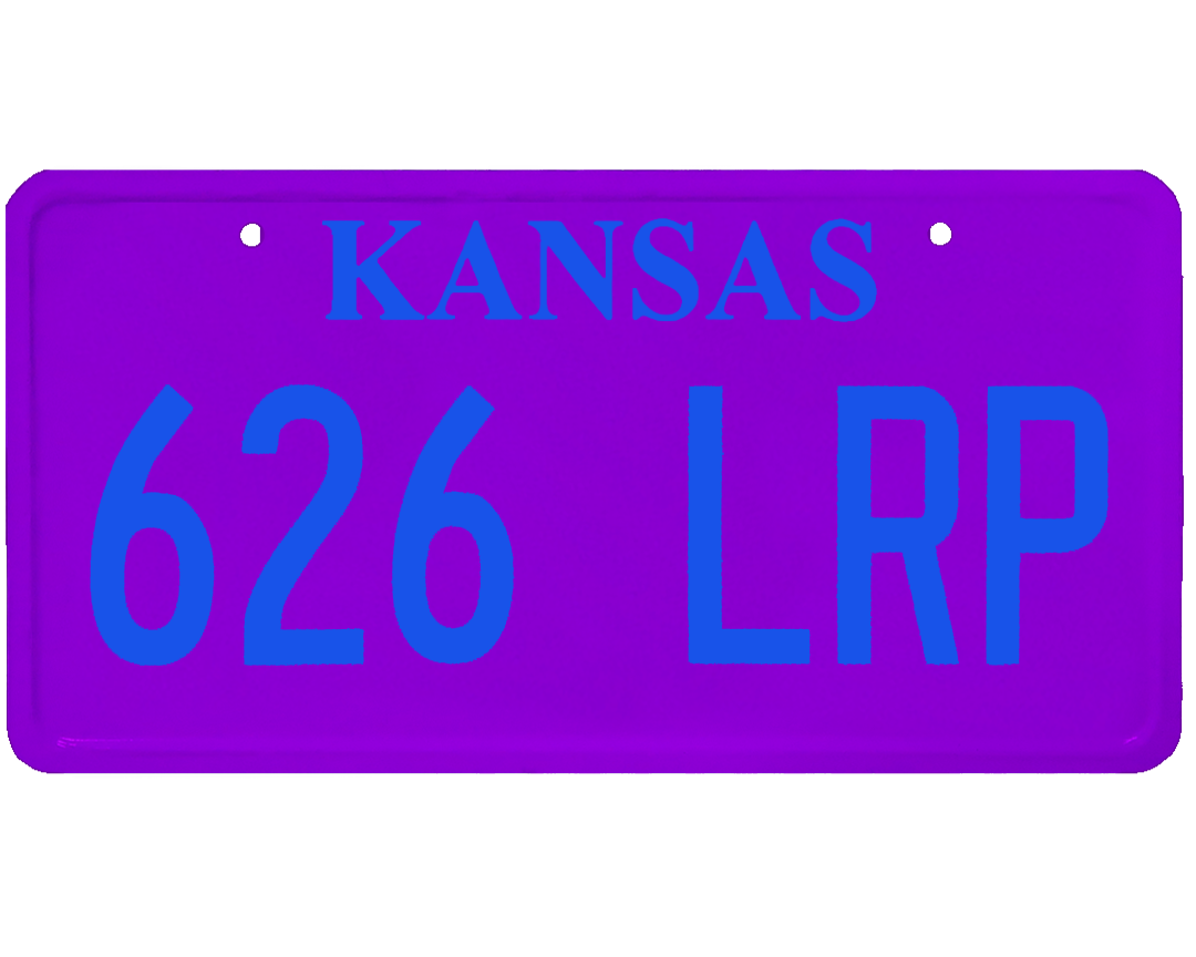 Kansas License Plate Wrap Kit