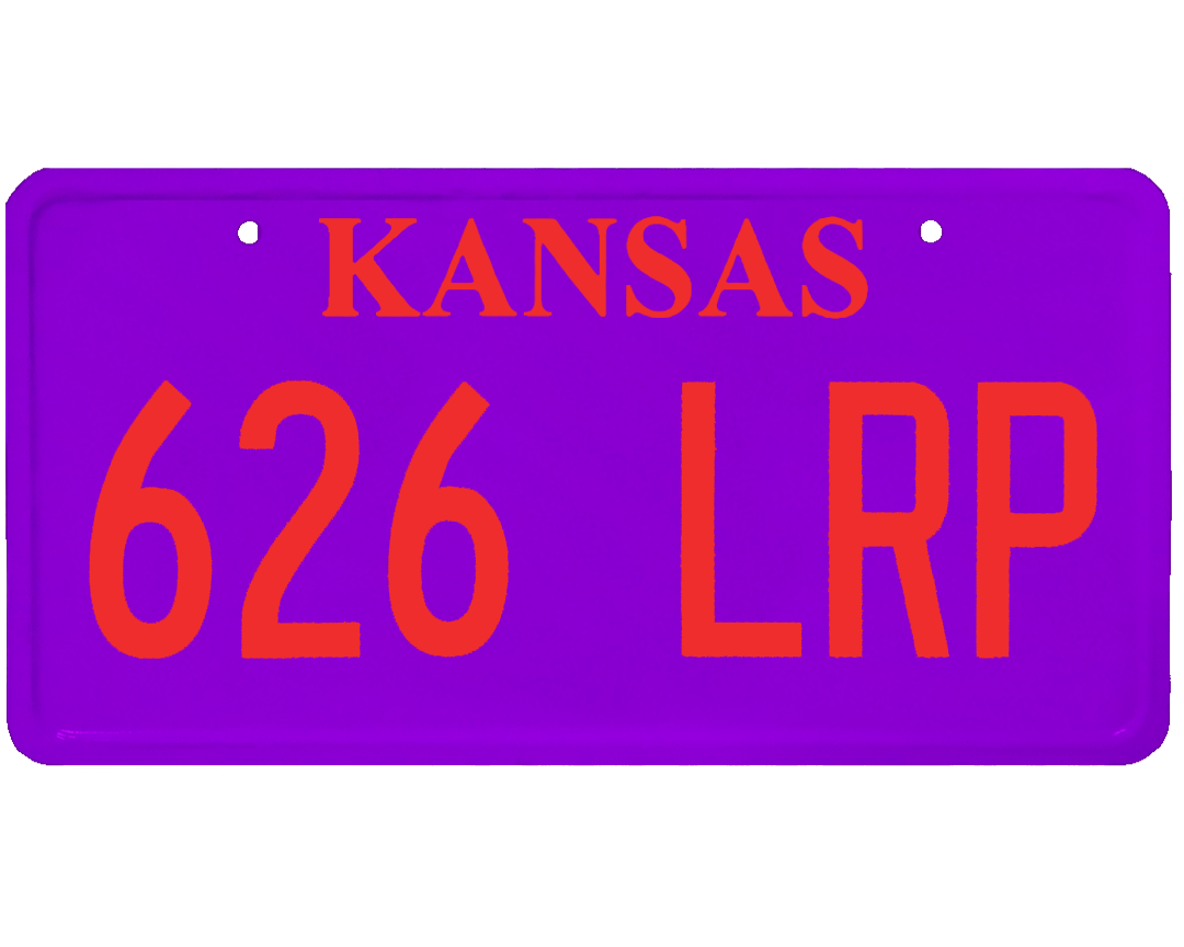 Kansas License Plate Wrap Kit
