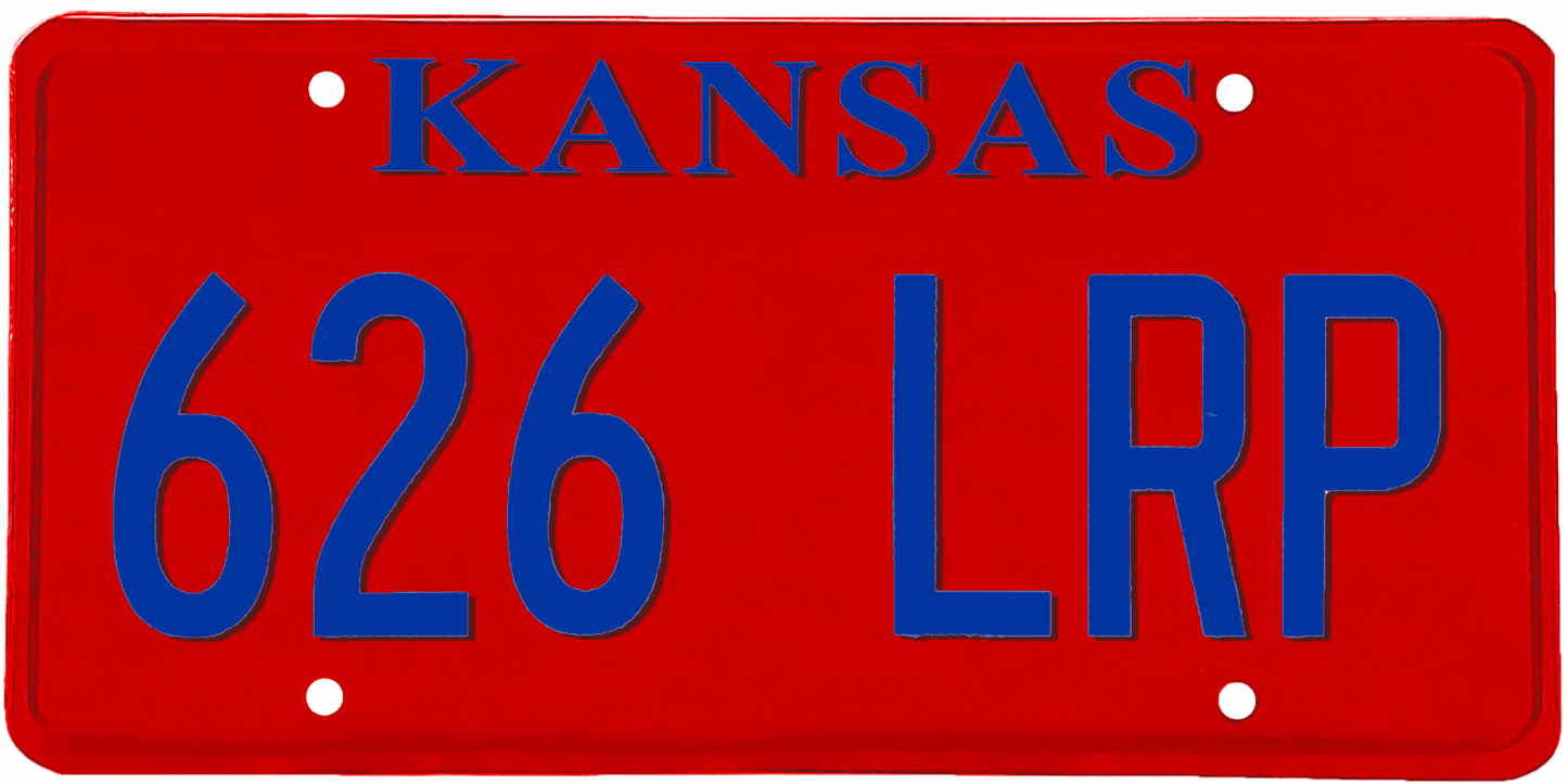 Kansas License Plate Wrap Kit