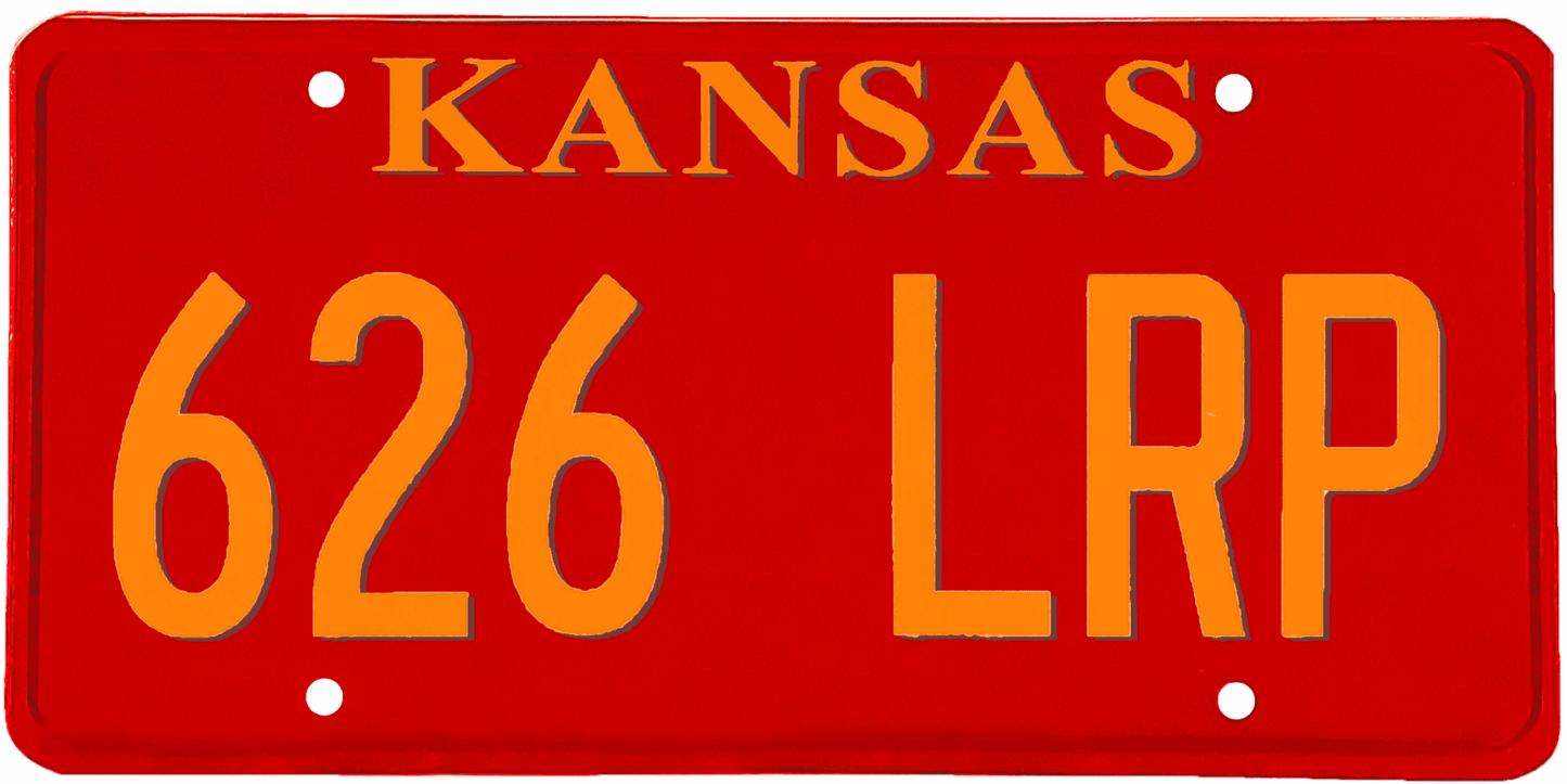 Kansas License Plate Wrap Kit