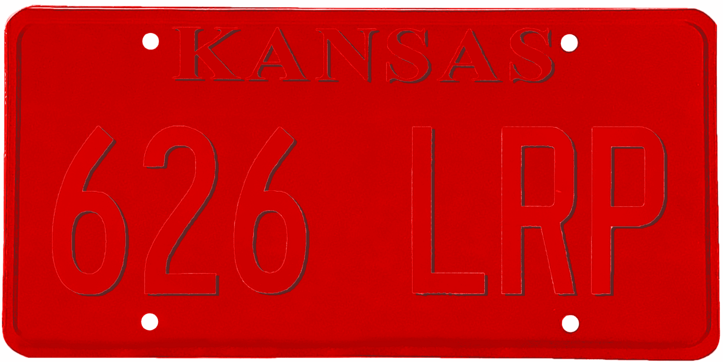 Kansas License Plate Wrap Kit