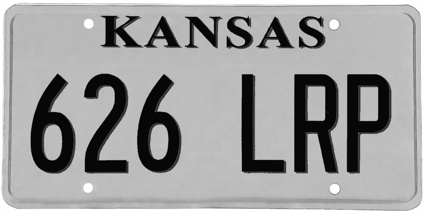 Kansas License Plate Wrap Kit