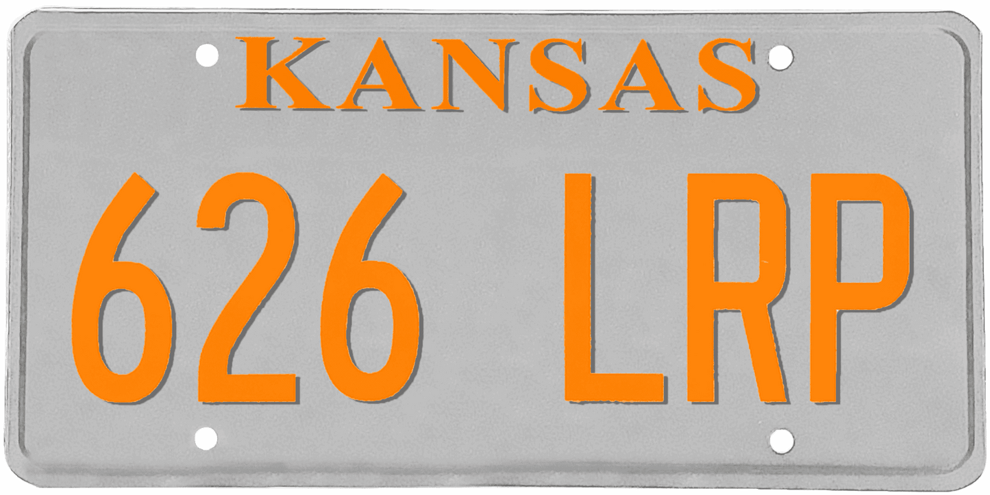 Kansas License Plate Wrap Kit