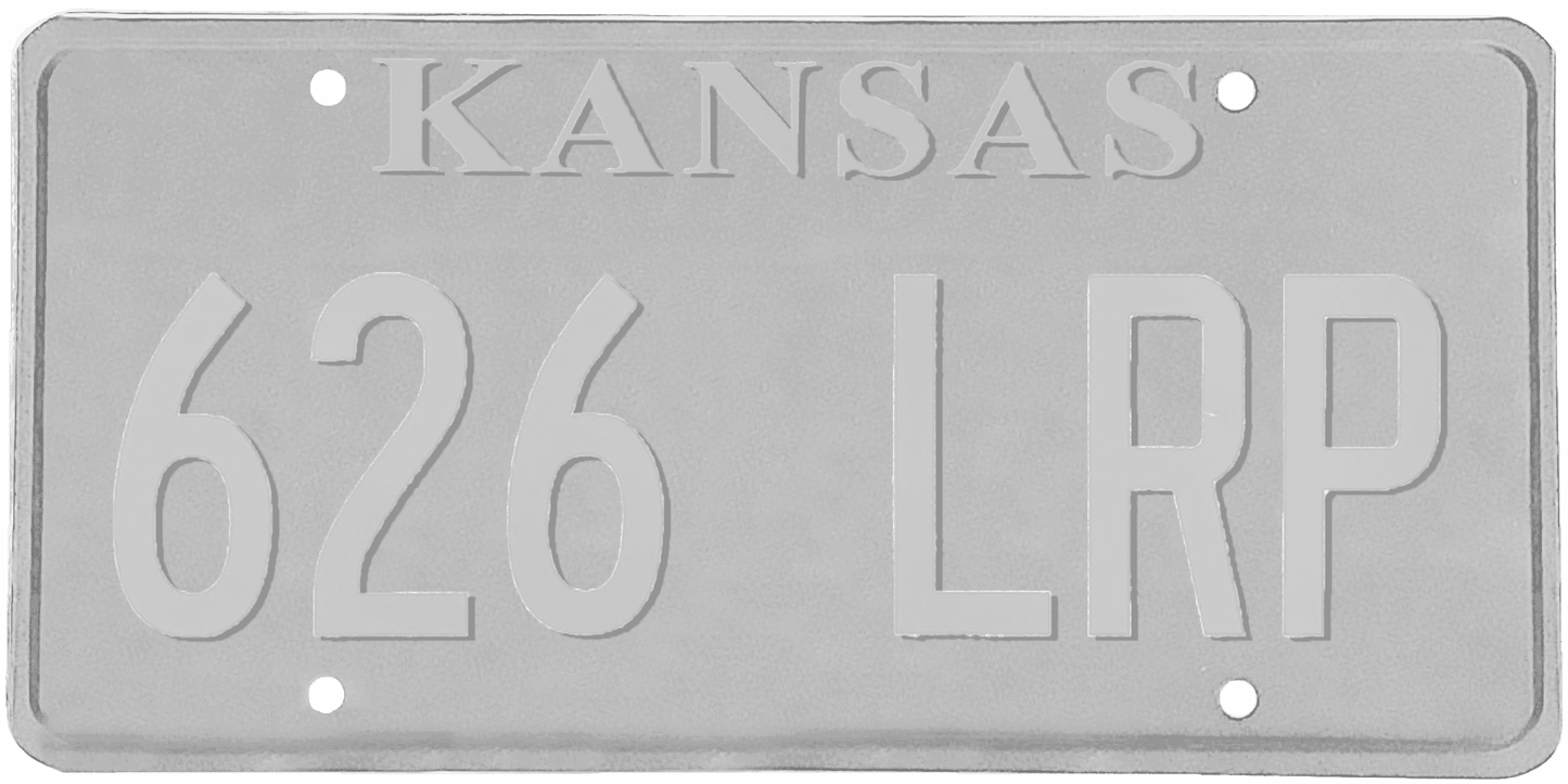 Kansas License Plate Wrap Kit