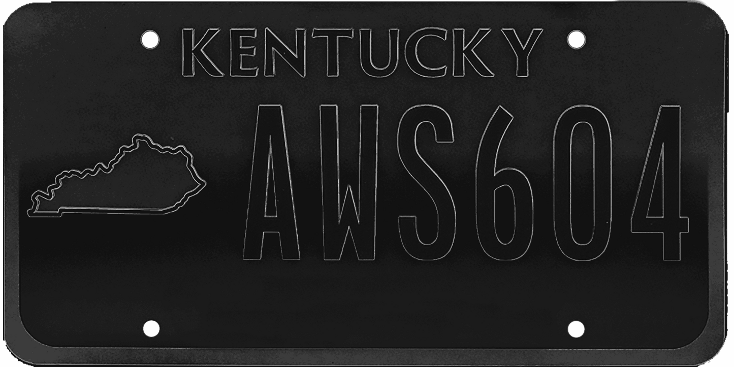 Kentucky License Plate Wrap Kit