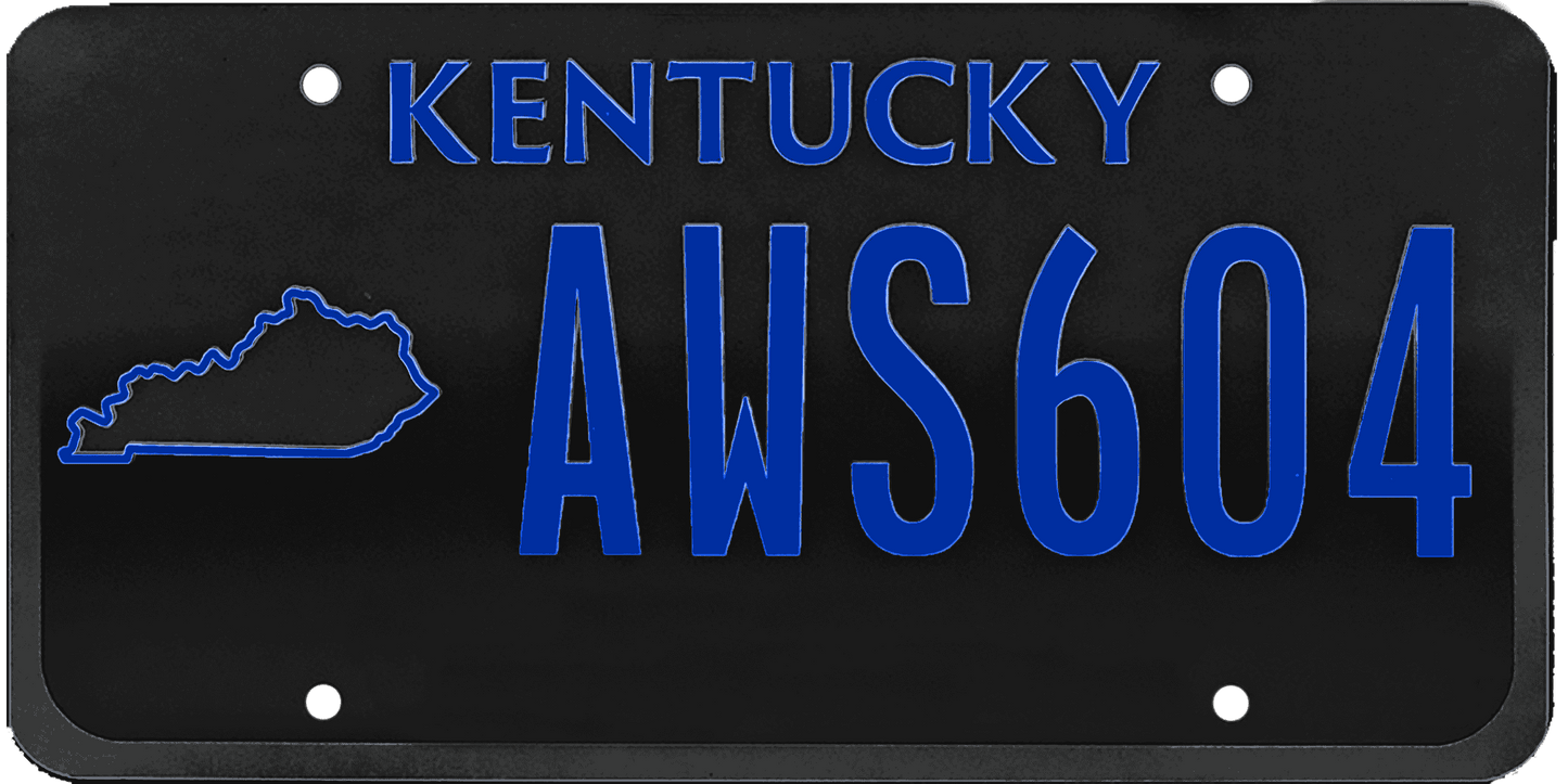 Kentucky License Plate Wrap Kit