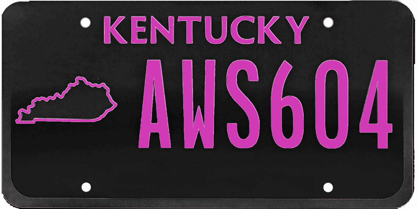 Kentucky License Plate Wrap Kit