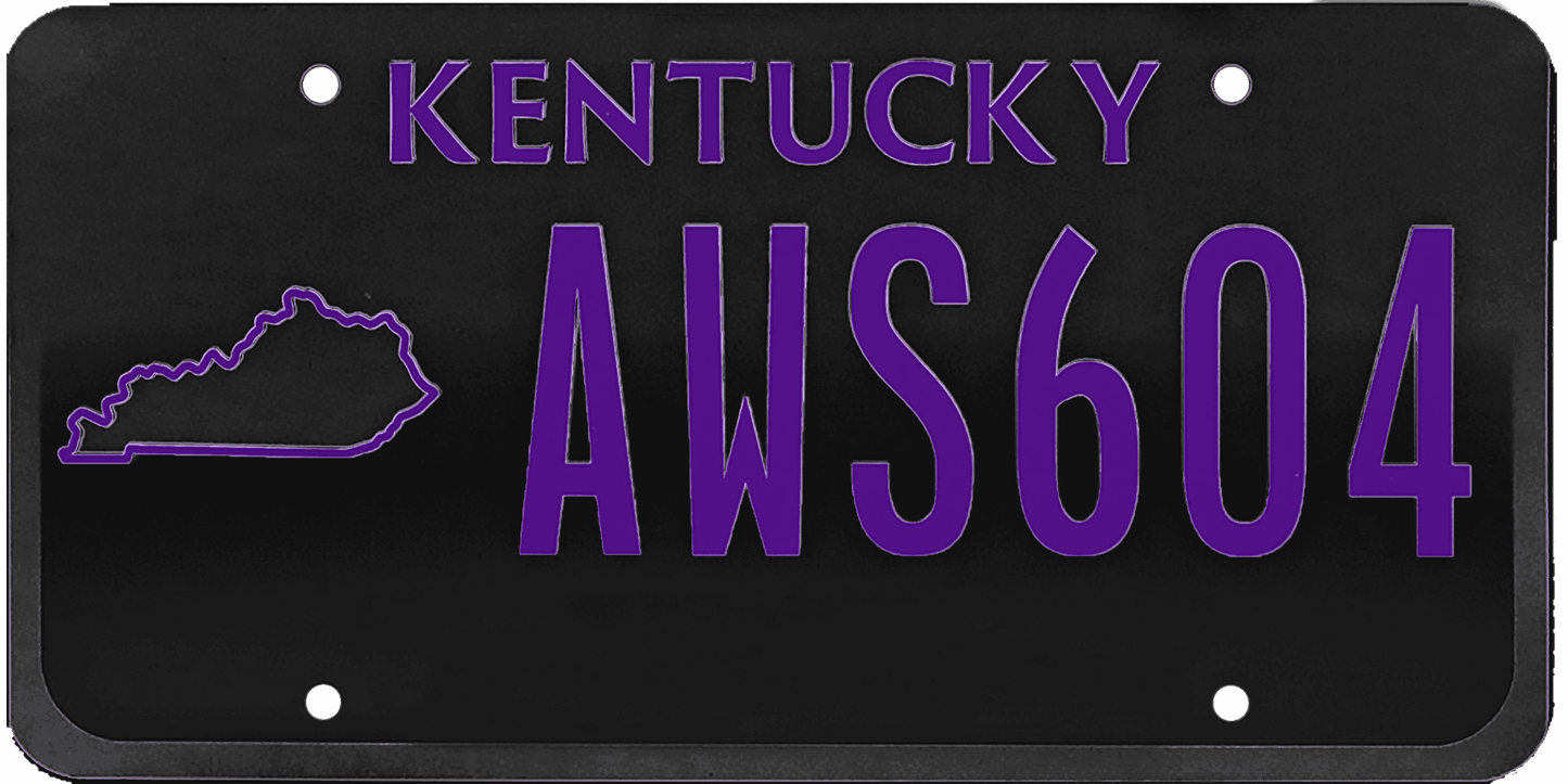 Kentucky License Plate Wrap Kit