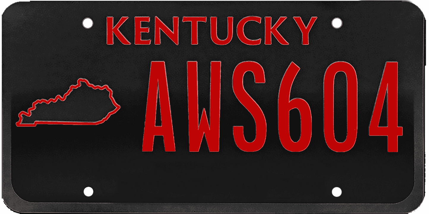 Kentucky License Plate Wrap Kit