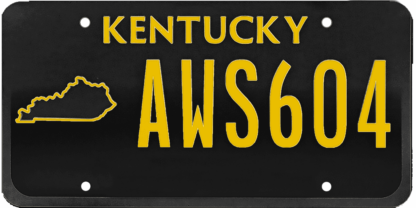 Kentucky License Plate Wrap Kit