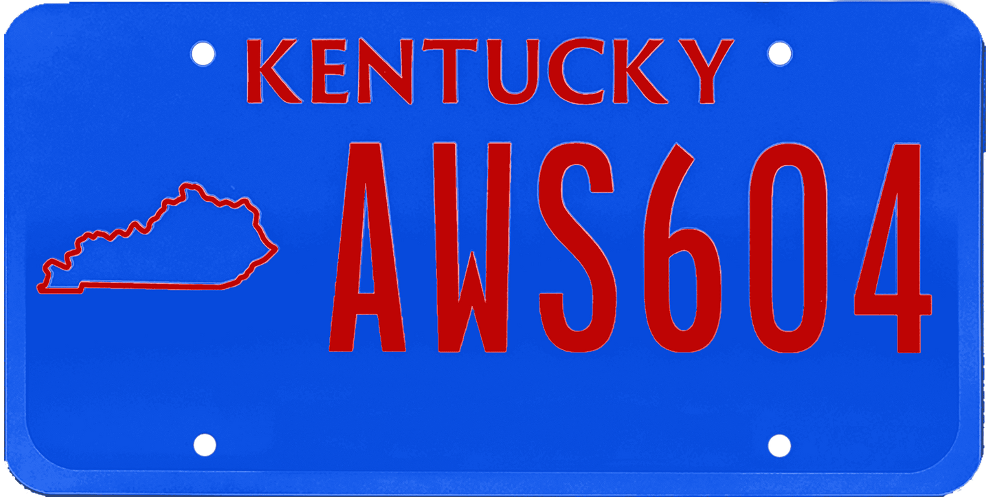 Kentucky License Plate Wrap Kit